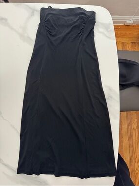 Intermix Classic Strapless Black Midi Dress